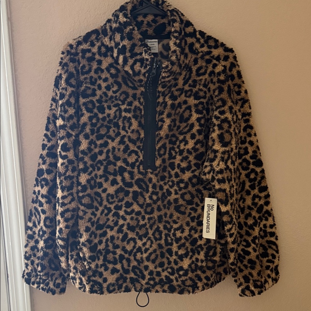 No Boundaries Animal Print Fleece Jacket